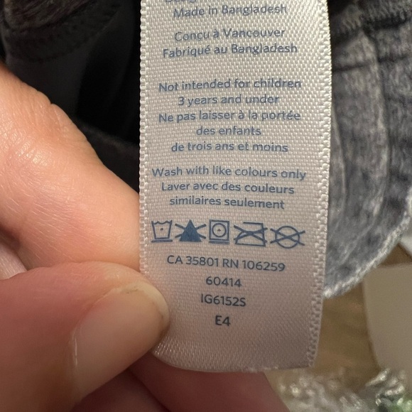 Ivivva x Lululemon Girls Size 6 Live To Move Crop Capri Pants Unlined Gray - Picture 6 of 7